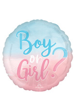 Folieballon Big reveal 43 cm