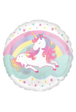 Folieballon cute unicorn 43 cm
