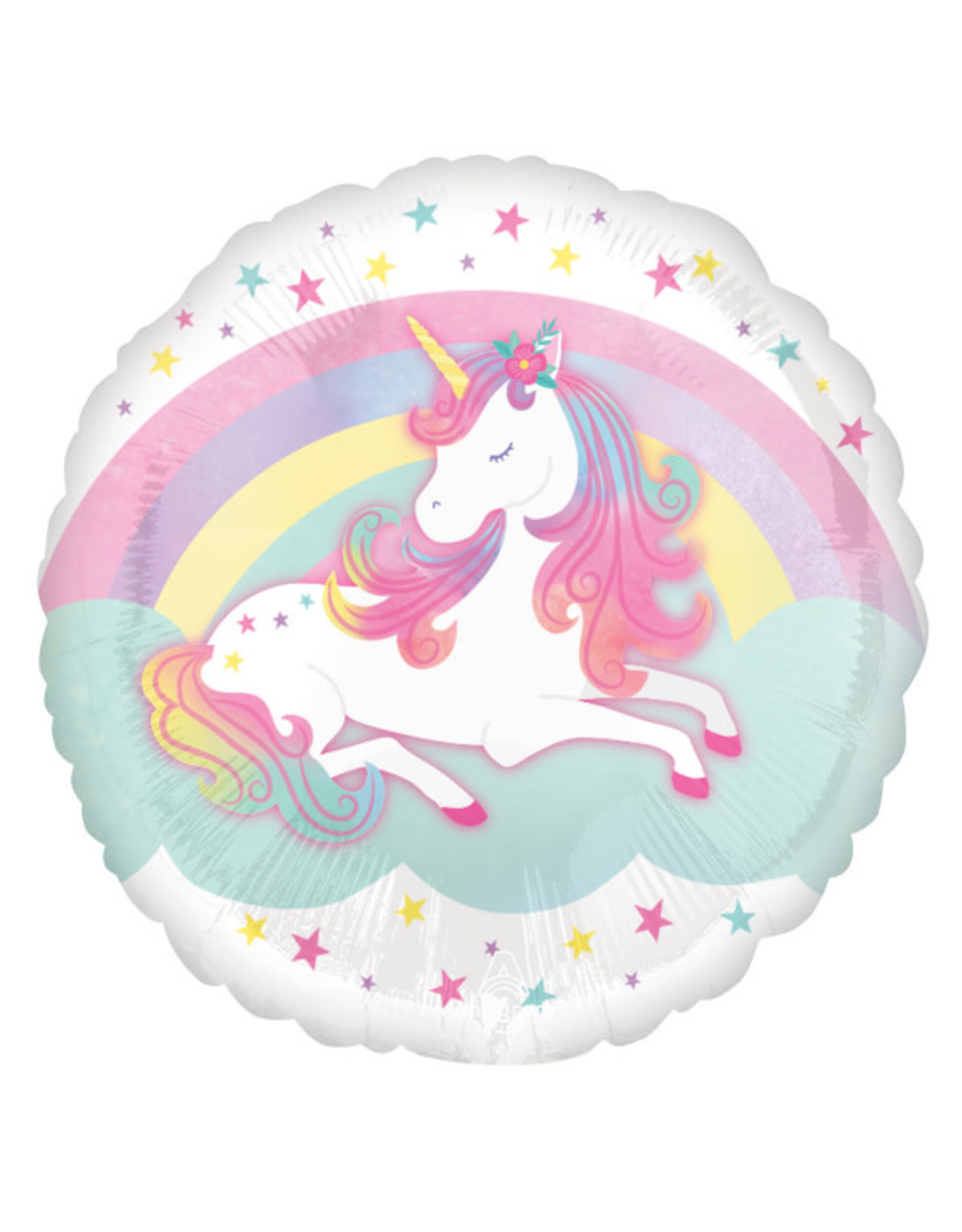 Folieballon cute unicorn 43 cm