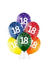 Belbal latex ballonnen 18th birthday 6 stuks