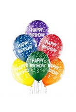 Belbal latex ballonnen happy birthday multicolour 6 stuks