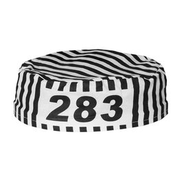 Boland gevangene pet zwart/wit