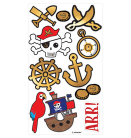 Piraten tattoo's 1 vel