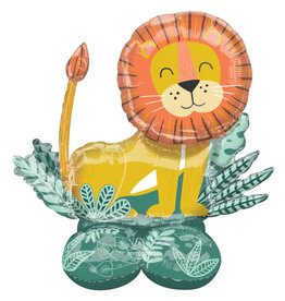 Folieballon airloonz Get wild Leeuw 114 x 109 cm