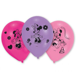 Minnie Mouse latex ballonnen 10 inch 10 stuks