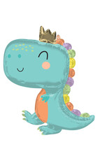 Folieballon supershape baby dinosaurus 76 x 78 cm