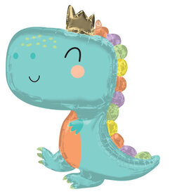 Folieballon supershape baby dinosaurus 76 x 78 cm