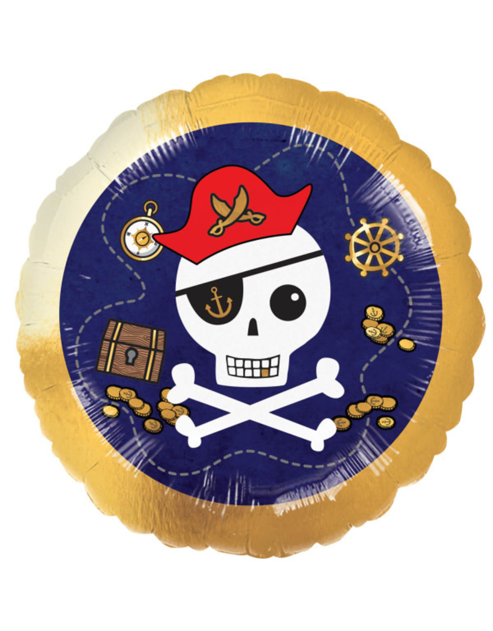 Amscan folieballon pirates map 43 cm