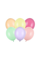 Ballonnen 27 cm pastel mix 50 stuks