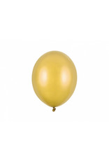 Ballonnen 27 cm metallic goud 10 stuks