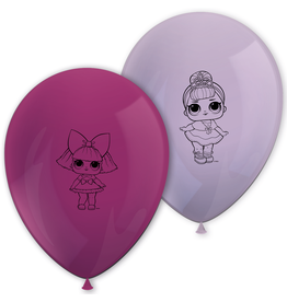 L.O.L. Surprise latex ballonnen 11 inch 8 stuks