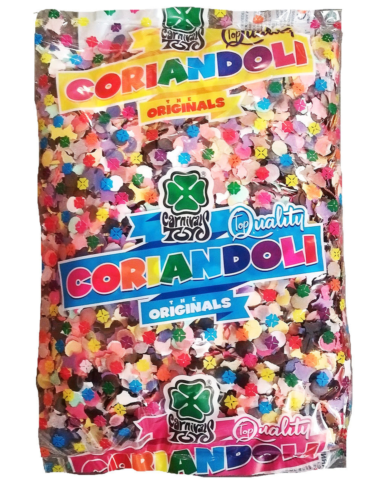 Papieren confetti multicolour 100 gram