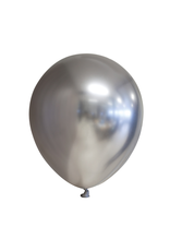 Chroom ballonnen zilver 10 stuks