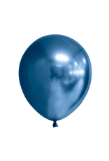 Chroom ballonnen blauw 10 stuks