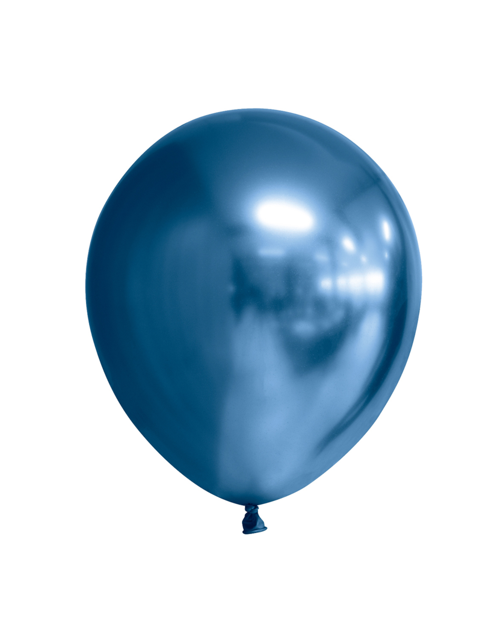 Chroom ballonnen blauw 10 stuks