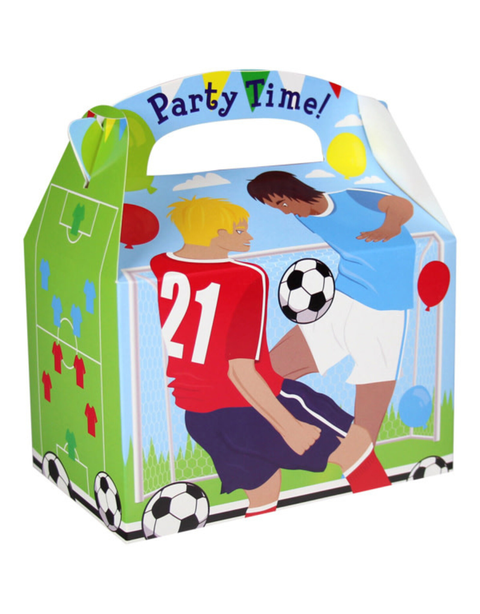 Partybox voetbal 10 x 15 x 10 cm