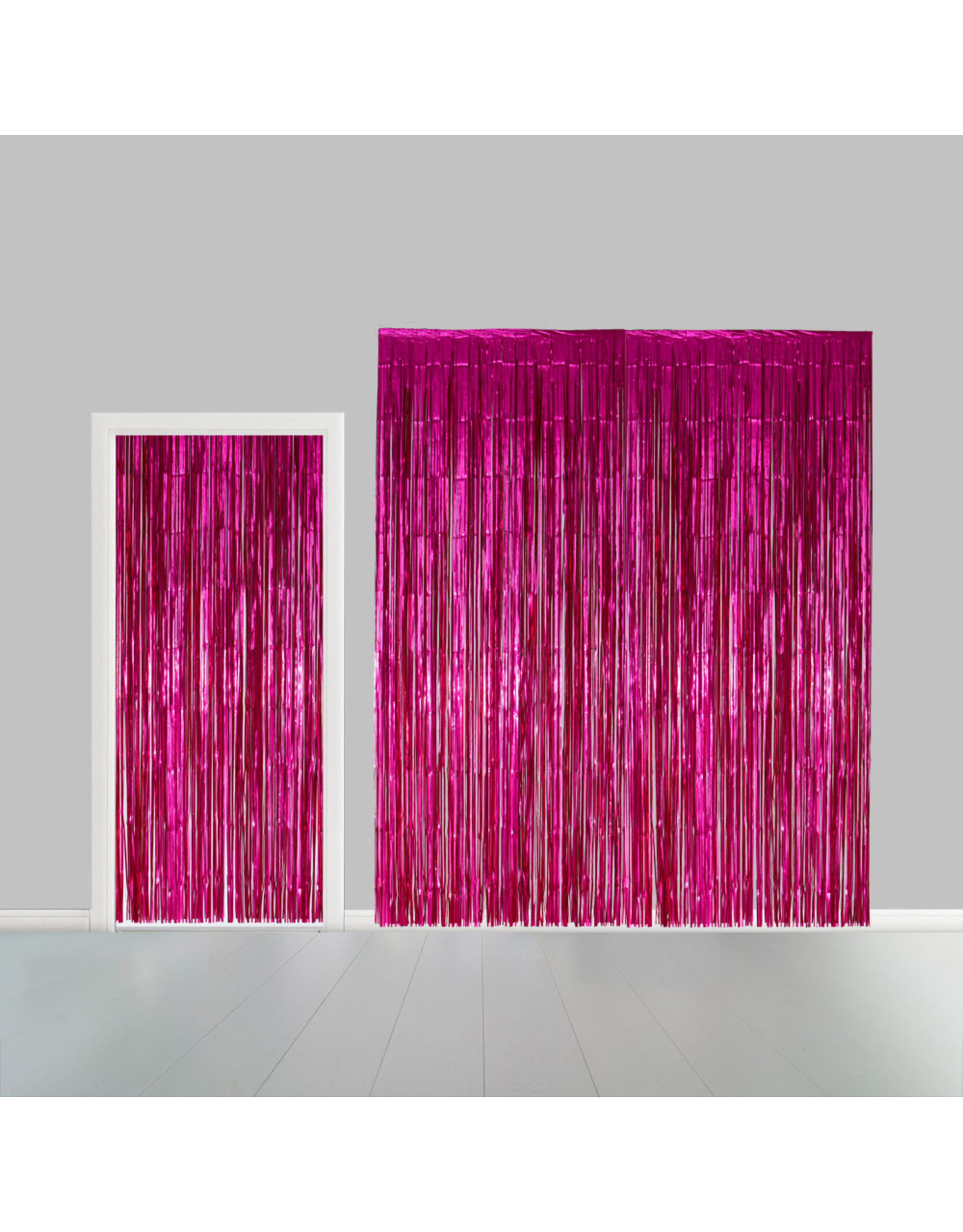 Deurgordijn fuchsia 1 x 2 meter