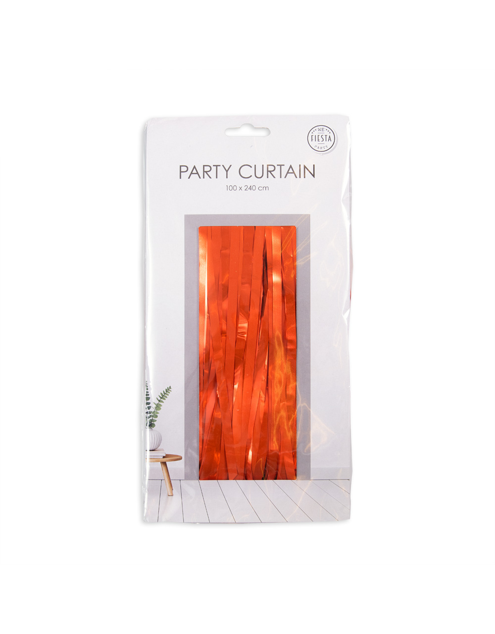 Deurgordijn rood 1 x 2 meter