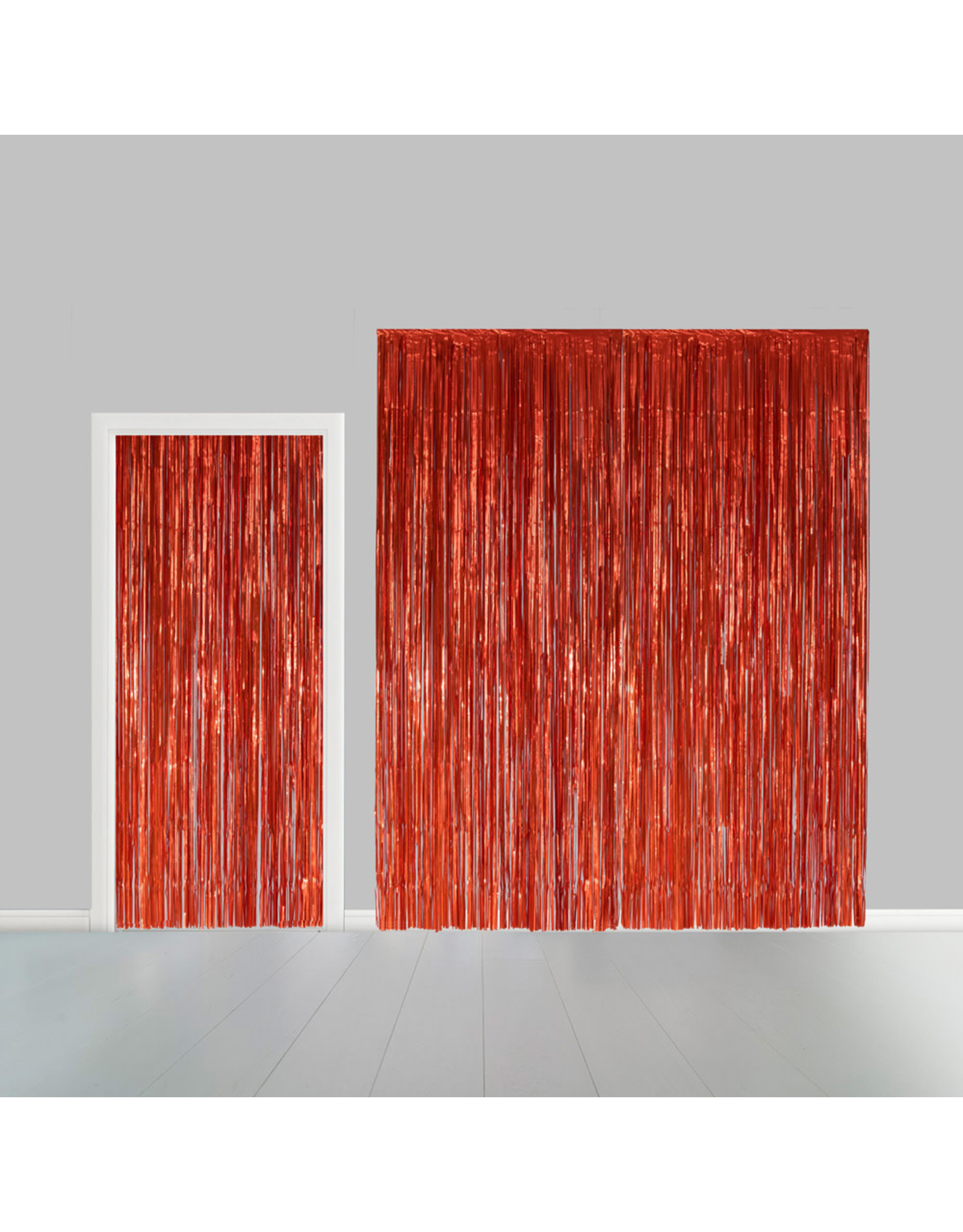 Deurgordijn rood 100 x 240 cm