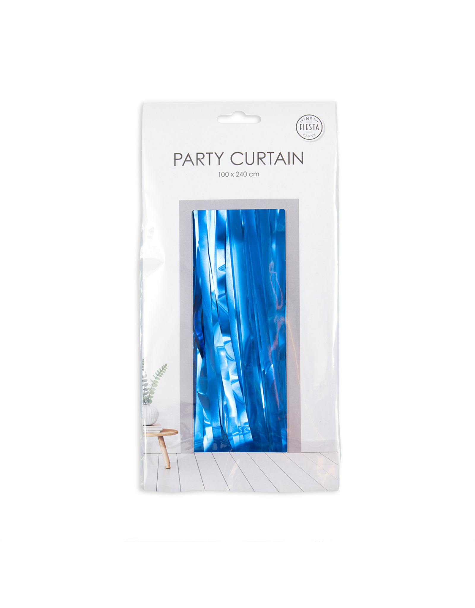 Deurgordijn blauw 1 x 2 meter