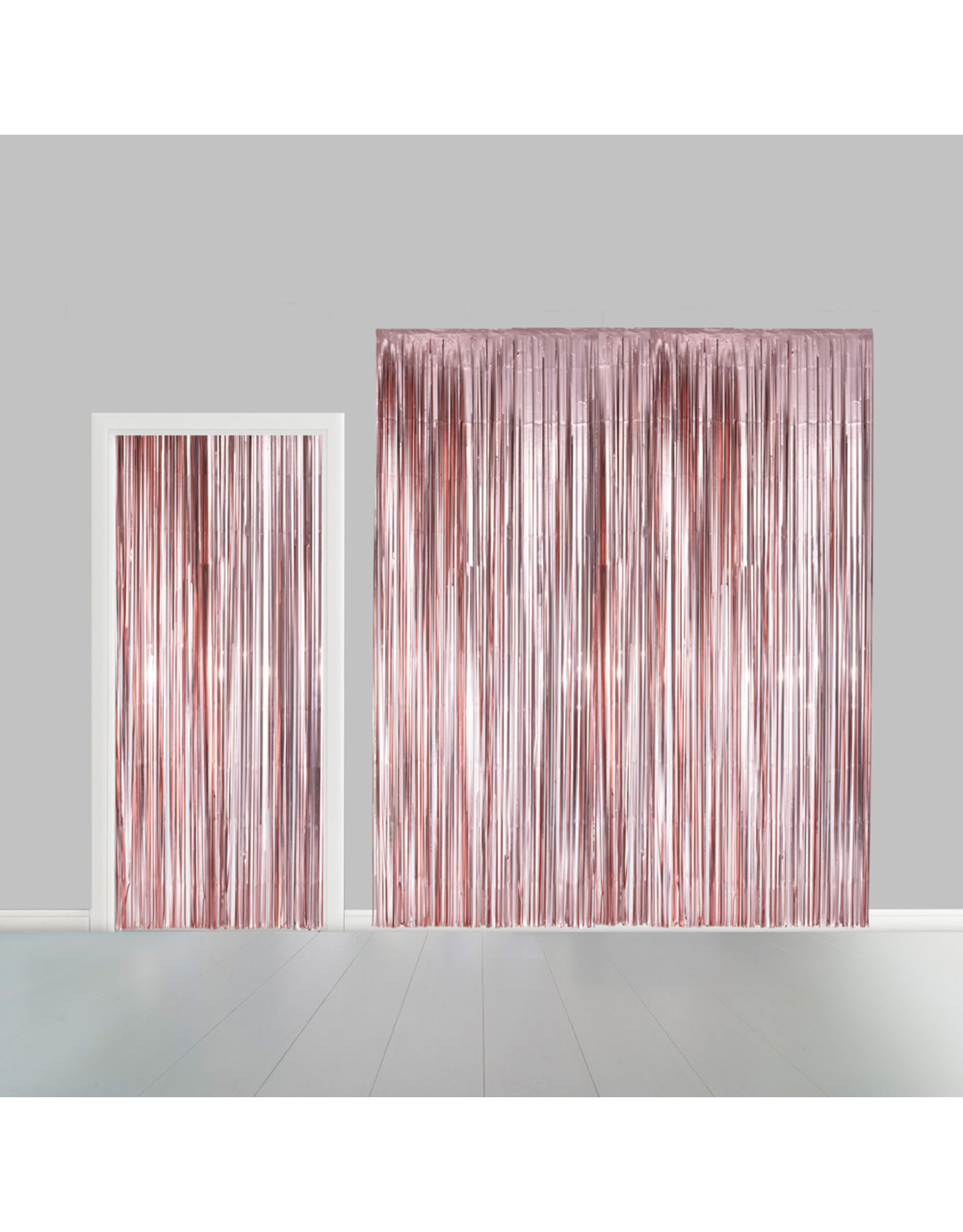 Deurgordijn rosé goud 100 x 240 cm