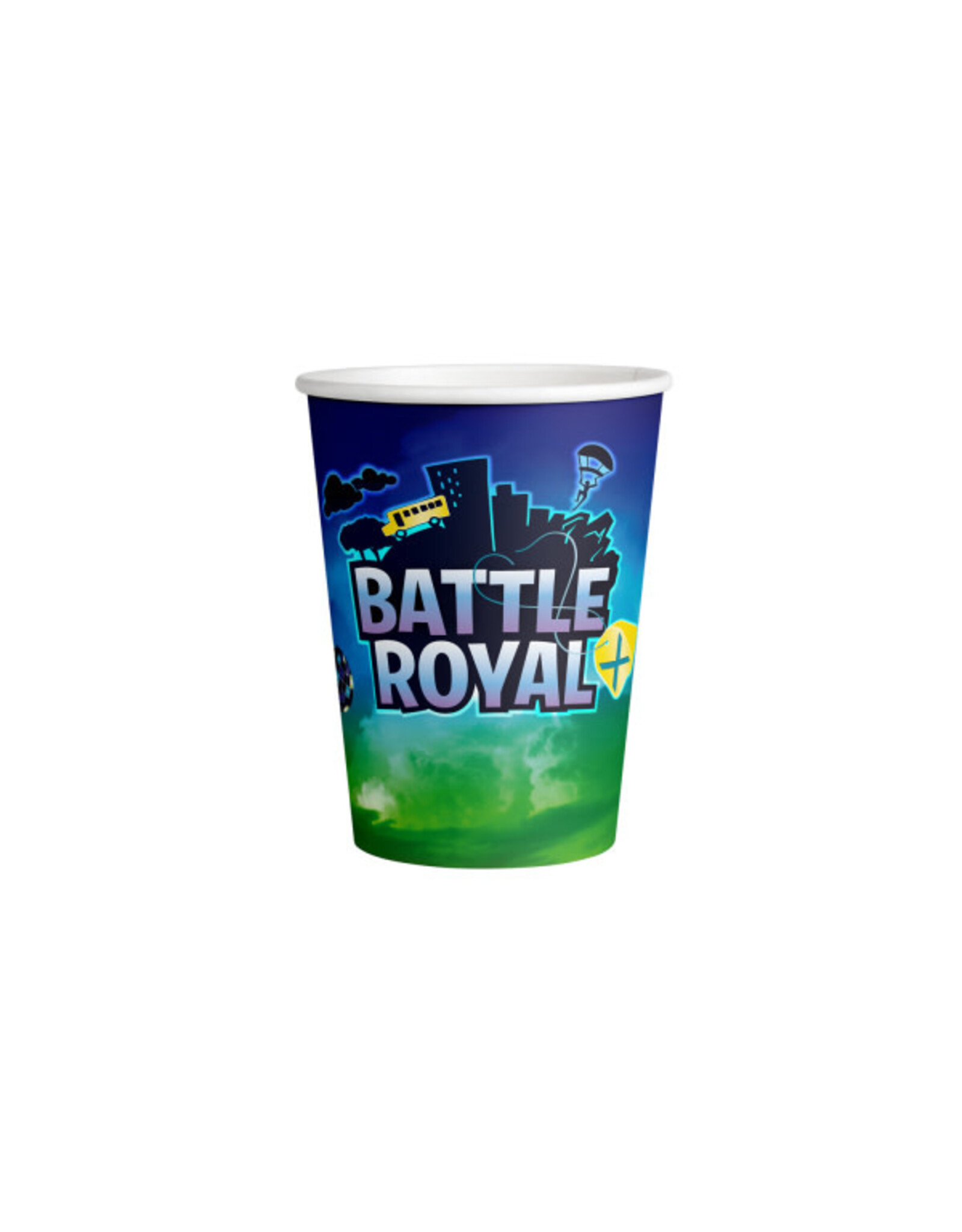 Battle Royale kartonnen bekers 250 ml 8 stuks