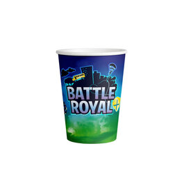 Battle Royale kartonnen bekers 250 ml 8 stuks
