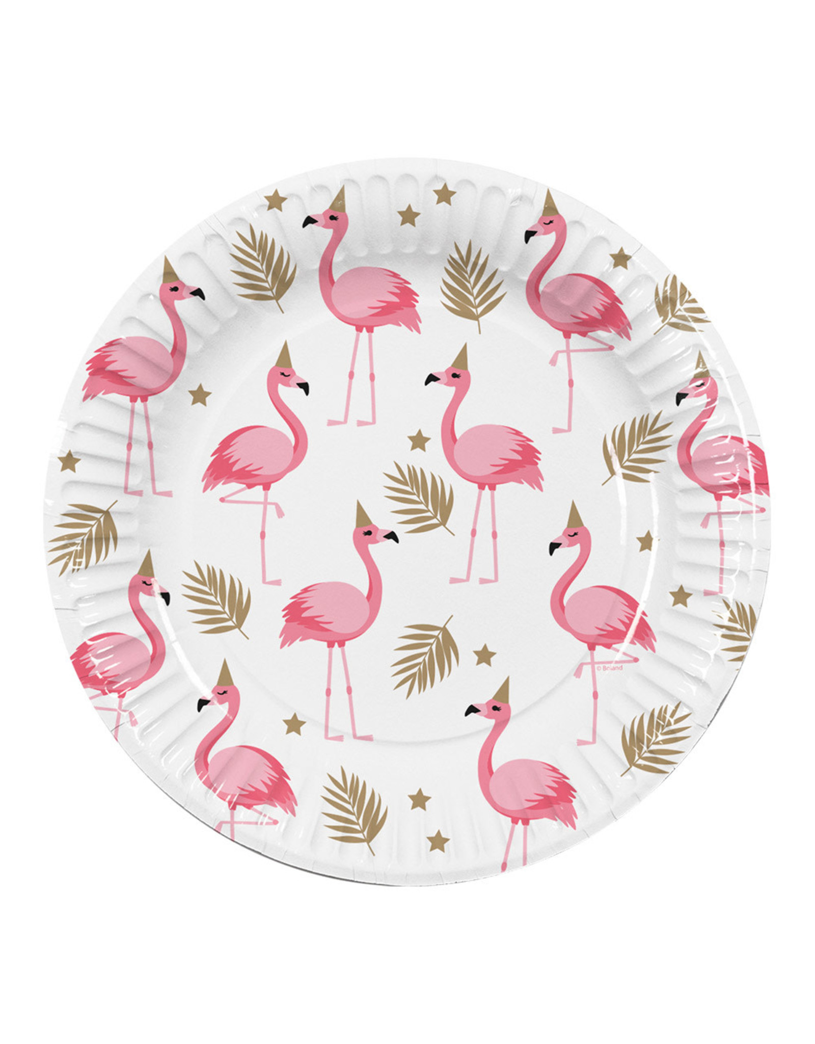 Boland Flamingo borden 23 cm 10 stuks