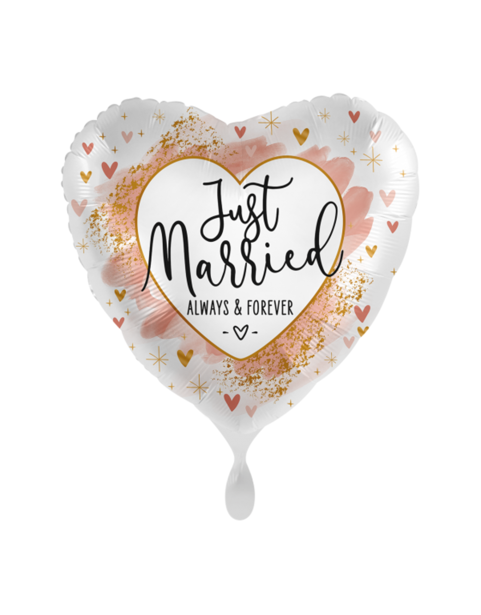 Folieballon just married, always & forever 43 cm