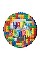 Folieballon lego happy birthday 46 cm