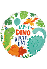 Folieballon happy dino birthday 43 cm