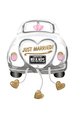 Folieballon supershape wedding car 60 x 76 cm