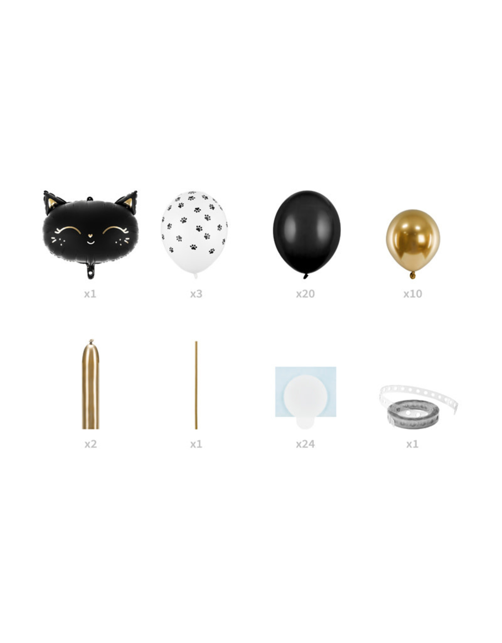 Ballonnenboogset zwarte kat DIY