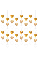 String deccoratie hartjes wedding 8-delig