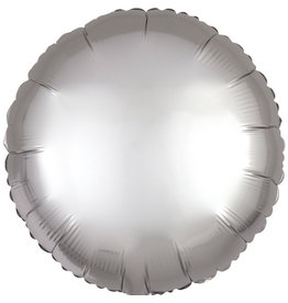 Amscan folieballon zilver vorm rond 43 cm