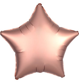 Amscan folieballon rosé goud vorm ster 48 cm
