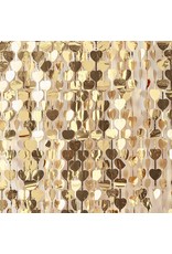 Gouden backdrop hartjes 1 x 2,50 meter