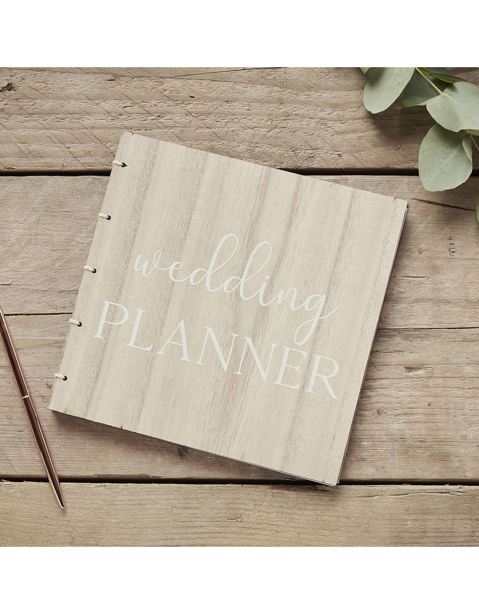 Houten wedding planner botanic stijl