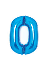 Amscan folieballon blauw cijfer 0 66 cm