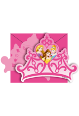 Disney Princess uitnodigingen 6 stuks