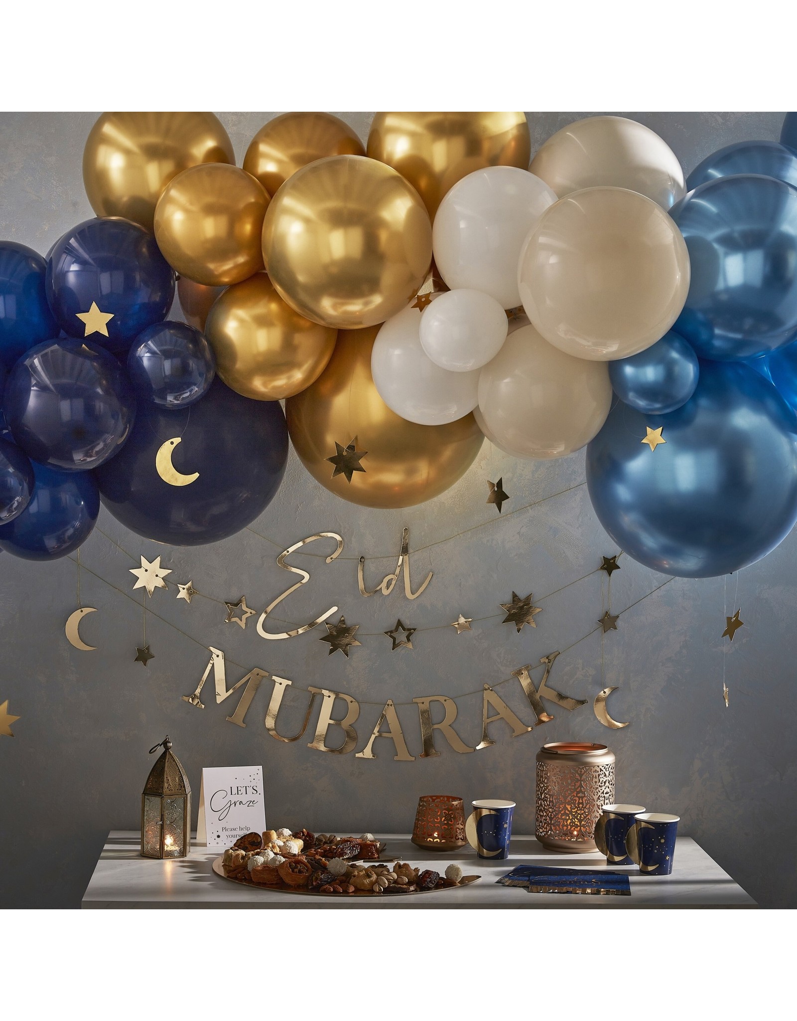 Eid Mubarak ballonnenboogset DIY