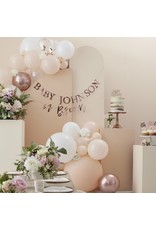 Ballonnenboogset DIY peach & rose goud