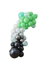 ballonnenboogset DIY  groen zwart game 70 delig