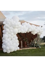 ballonnenboogset DIY wit 12 meter 200 stuks