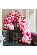 ballonnenboogset DIY rose gold pink 200 stuks