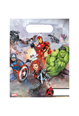 Marvel Avengers plastic uitdeelzakjes 6 stuks