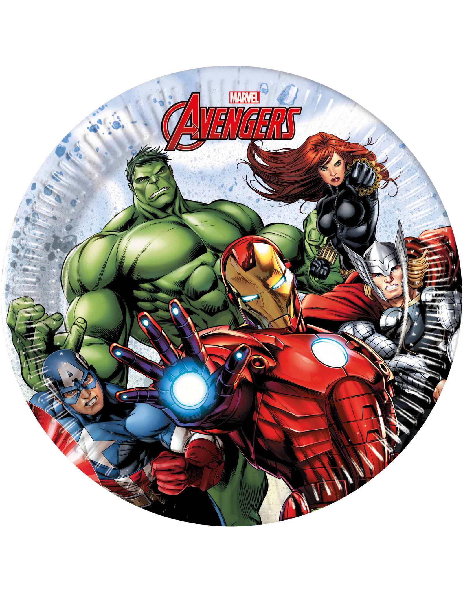 Marvel Avengers kartonnen borden 20 cm 8 stuks