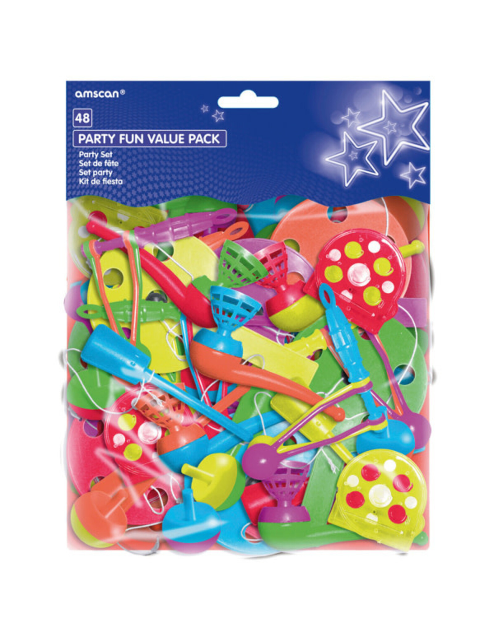 Uitdeelcadeautjes mega-pack party fun 48-delig