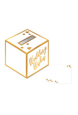 Amscan wedding wish box wit/goud 41-delig