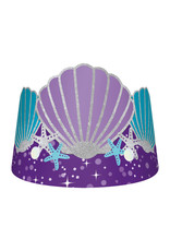 Amscan mermaid wishes kartonnen tiara's 6 stuks